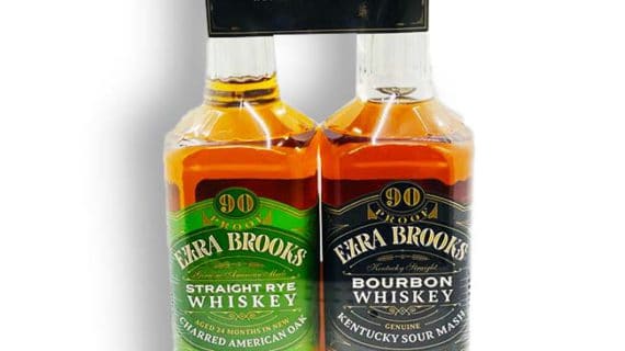Ezra Brooks Two Pack Deal Straight Rye Whiskey & Bourbon Whiskey 90 Proof