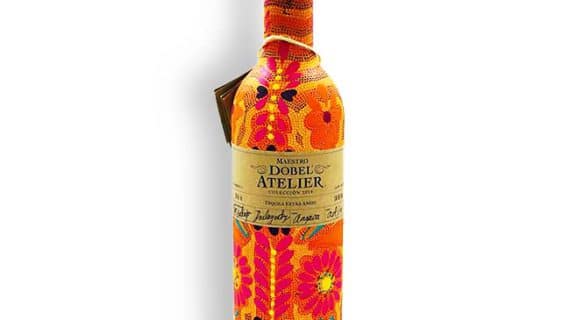 Maestro Dobel Atelier Extra Anejo Tequila Variety Bottle Design - Orange