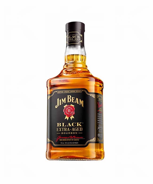 Jim Beam 'Black' Extra Aged Bourbon Whiskey Empty Bottle 
